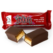 Go Max Go Jokerz Vegan Chocolate Coated Peanuts & Caramel Candy Bar 60g Viva! Shop