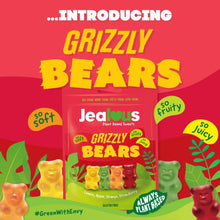 Jealous Sweets Grizzly Bears Lemon, Apple, Orange & Strawberry Bag 40g