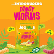 Jealous Sweets Tangy Worms Apple, Lemon, Strawberry & Orange Bag 40g