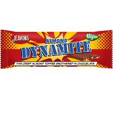 Jeavons Dynamite Thin Crisp Almond Toffee Milk Chocolate Bar 45g Viva! Shop