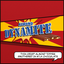 Jeavons Dynamite Thin Crisp Almond Toffee Milk Chocolate Bar 37g