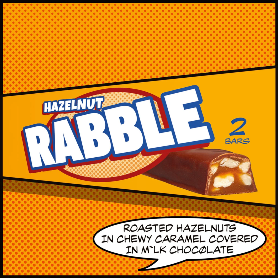 Jeavons Hazelnut Rabble Milk Chocolate Bar 62g
