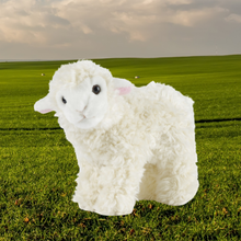 Living Nature Plush Small Standing White Lamb Viva! Shop