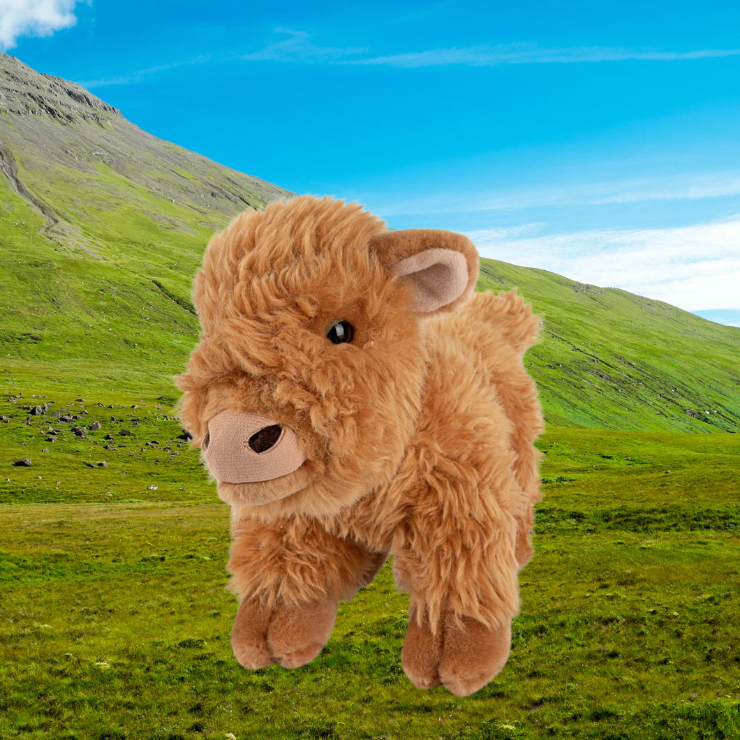 Living Nature Plush Highland Cow Calf Toy – Gifts for Life Viva!