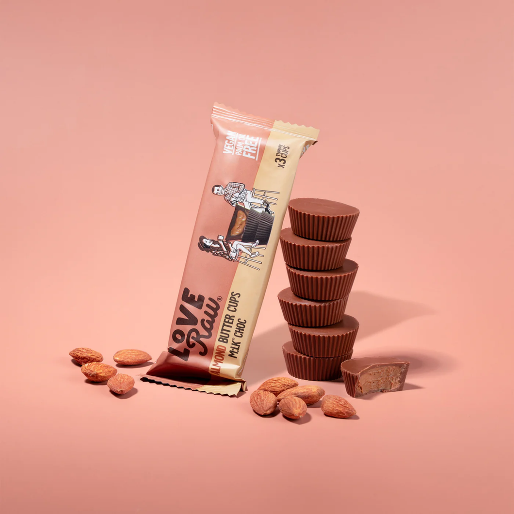 LoveRaw M:lk Choc Almond Butter Cups 39g