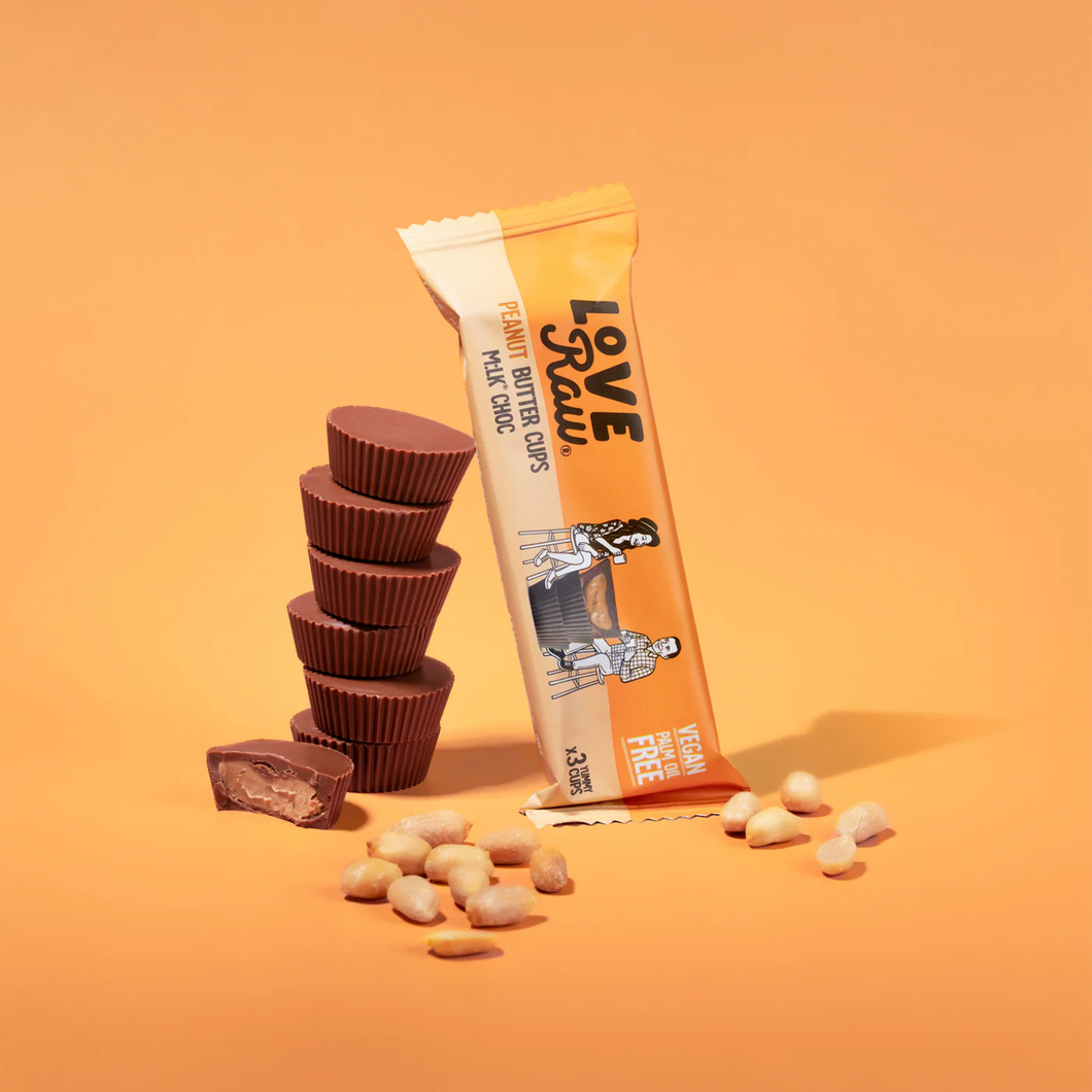 LoveRaw Mlk Choc Peanut Butter Cups 39g