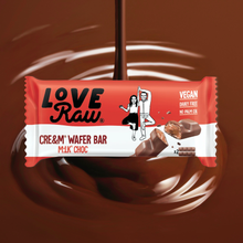 LoveRaw M:lk Chocolate Cre&m Filled Wafer Bars 42g