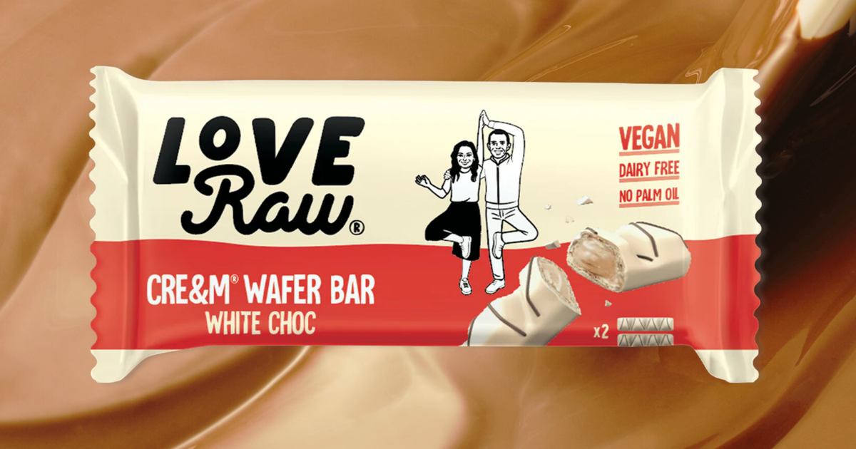 LoveRaw White Chocolate Cre&m Filled Wafer Bars 43g – Gifts for Life ...