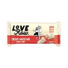 LoveRaw White Chocolate Cre&m Filled Wafer Bars 43g