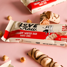 LoveRaw White Chocolate Cre&m Filled Wafer Bars 43g