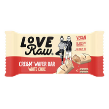 LoveRaw White Chocolate Cre&m Filled Wafer Bars 43g