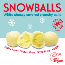 Moo Free White Chocolate Covered Crunchy Snowballs 35g
