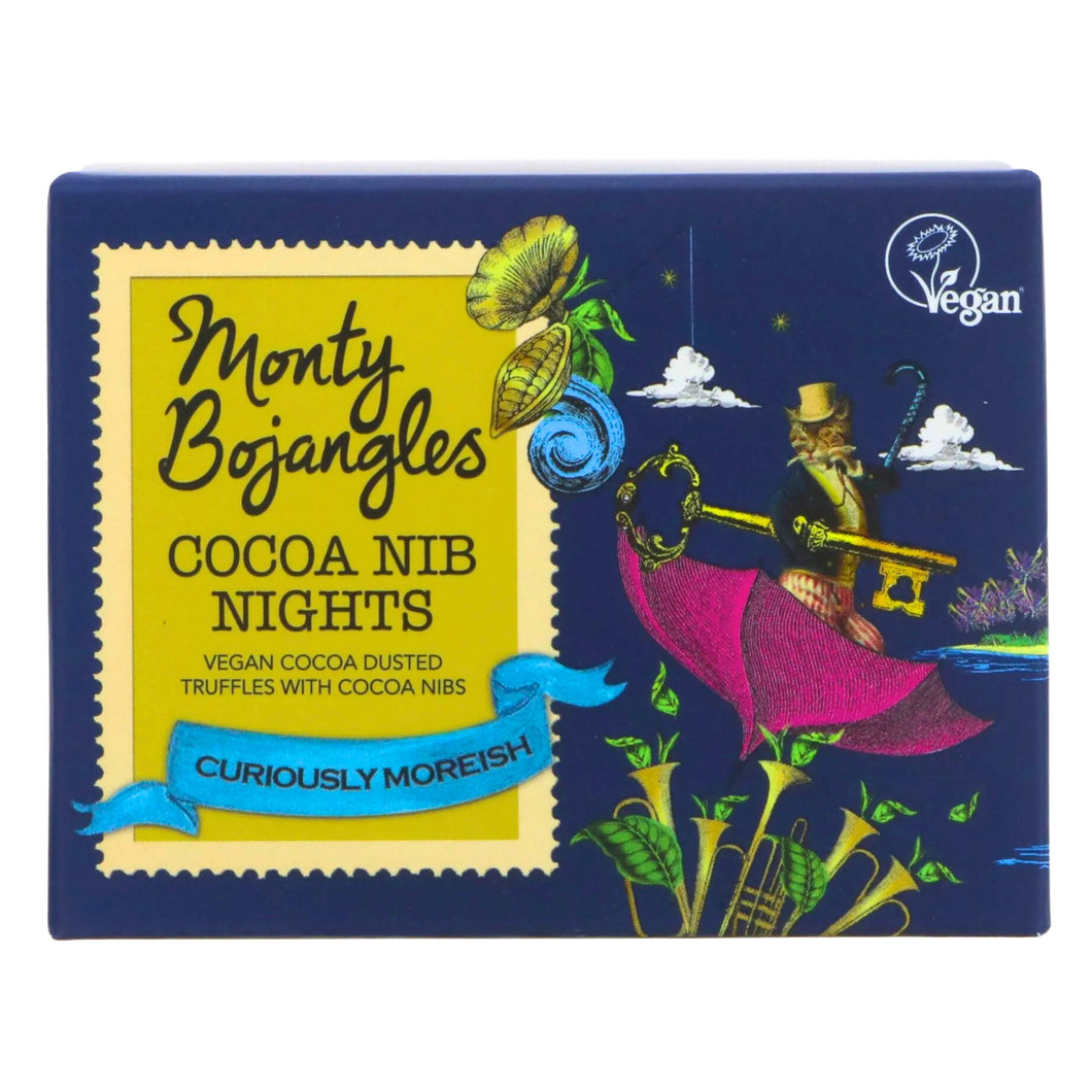 Monty Bojangles Cocoa Nib Nights Vegan Chocolatey Truffles 100g Viva! Shop