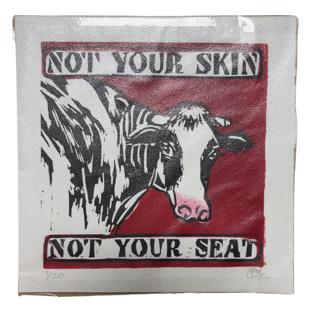 Not Your… Lino Print Series by C Hoy