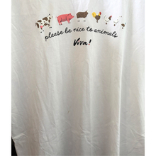 OFFER - Please Be Nice To Animals Unisex Jersey Relaxed Fit Tee - White