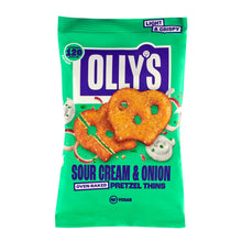 Olly's Sour Cream & Onion Oven-Baked Pretzel Thins 35g Viva! Shop