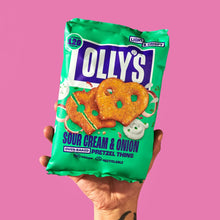 Olly's Sour Cream & Onion Oven-Baked Pretzel Thins 35g Viva! Shop