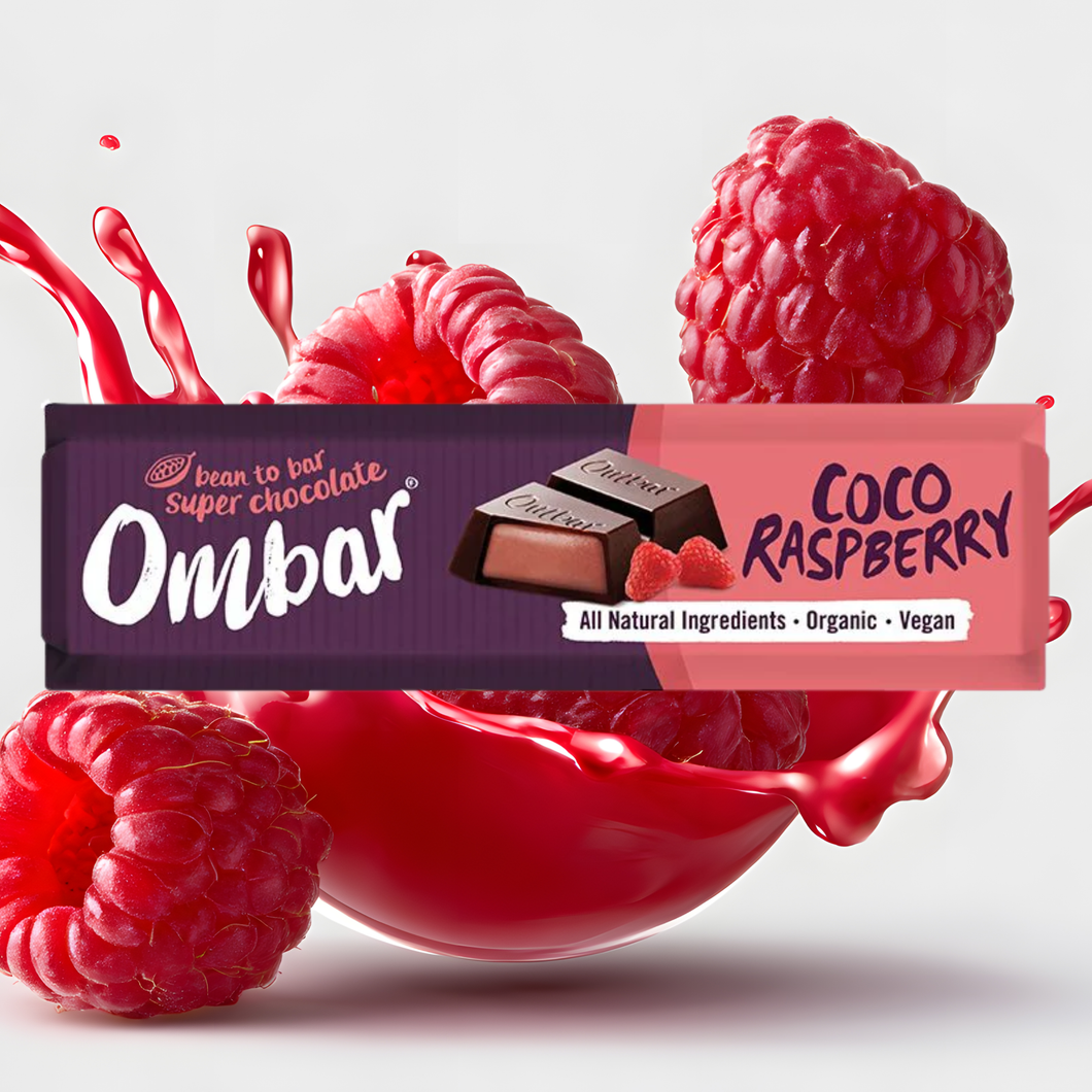 Ombar Chocolate Coco Raspberry Chocolate Bar 42g