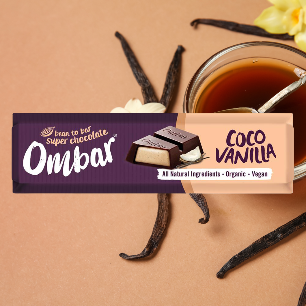 Ombar Chocolate Coconut Vanilla Chocolate Bar 42g