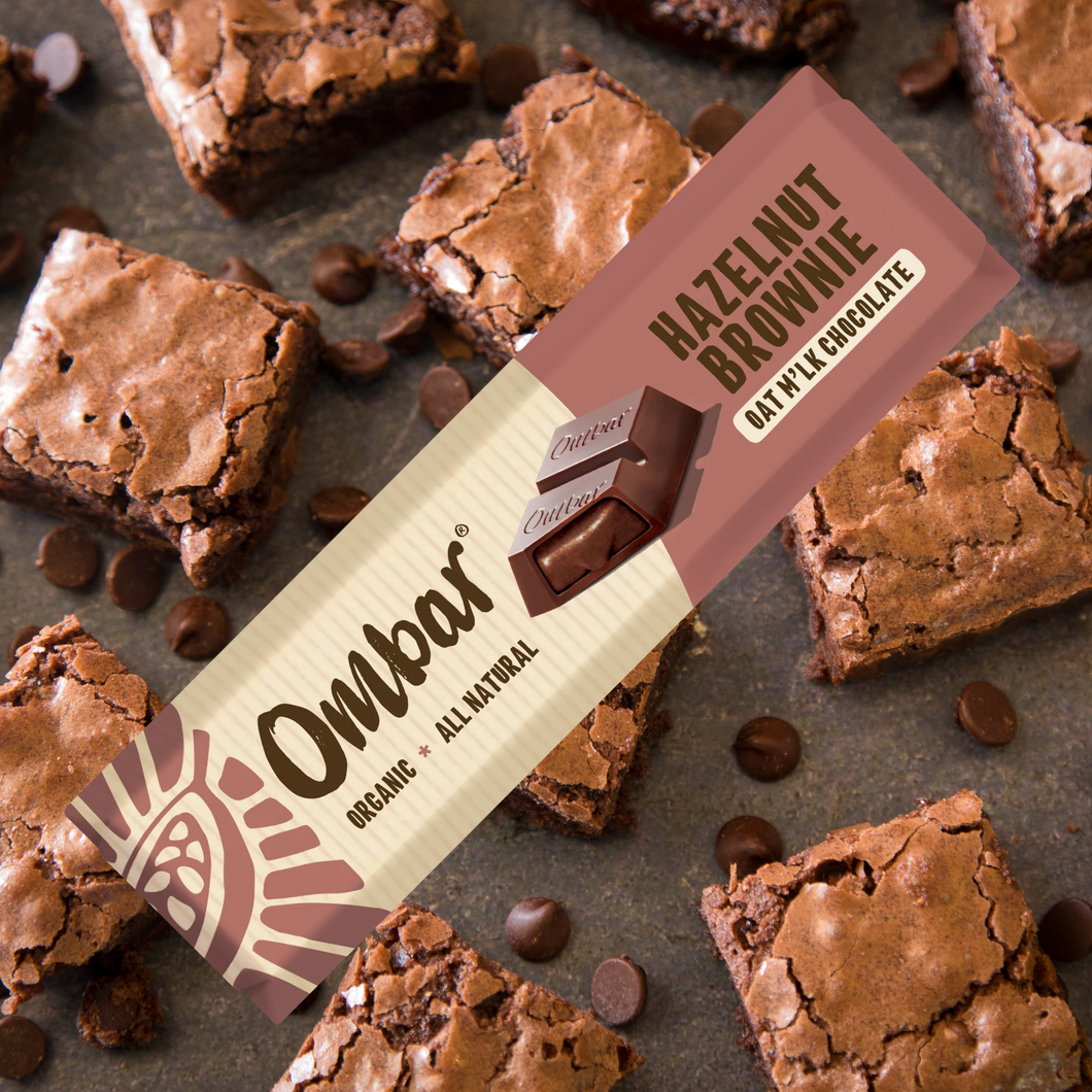 Ombar Oat M'lk Hazelnut Brownie Filled Chocolate Bar 42g