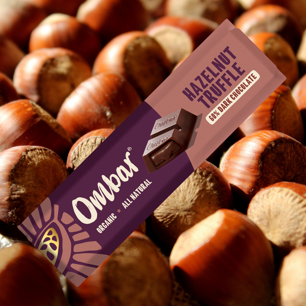 Ombar Chocolate Hazelnut Truffle Chocolate Bar 42g