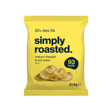 Simply Roasted Vegan Mature Cheddar and Red Onion Crisps