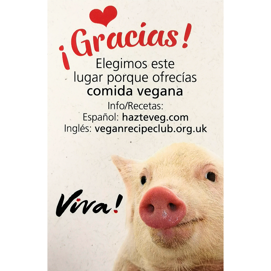 Spanish 'I Ate Here' Business Cards Viva! Shop