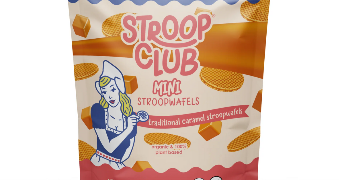 Stroop Club Mini Organic Traditional Caramel Stroopwafel Bites Pouch 1 ...