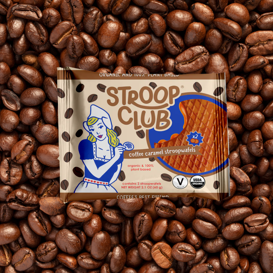Stroop Club Vegan Organic Coffee Stroopwafels 2 Pack 60g