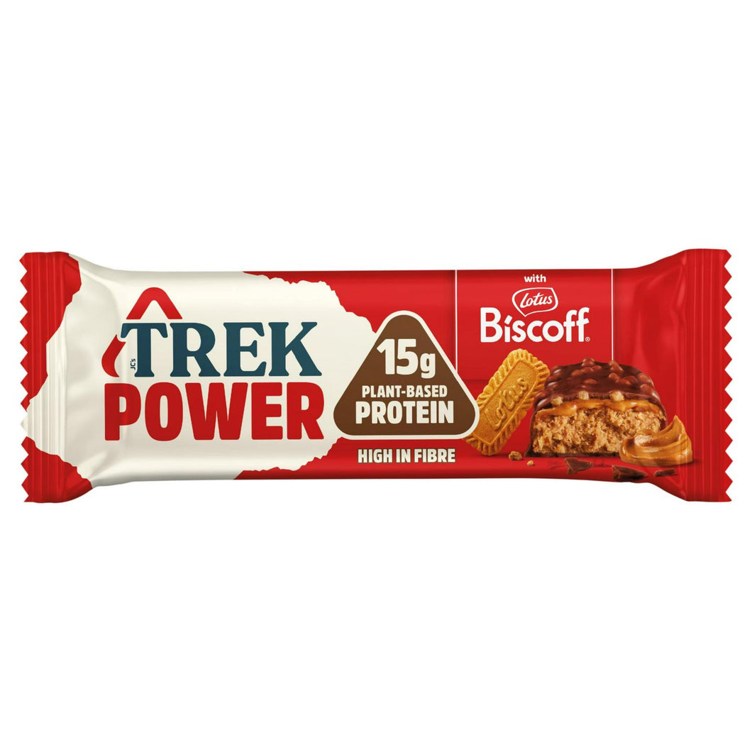 Trek Power Lotus Biscoff Chocolate Protein Bar 55g