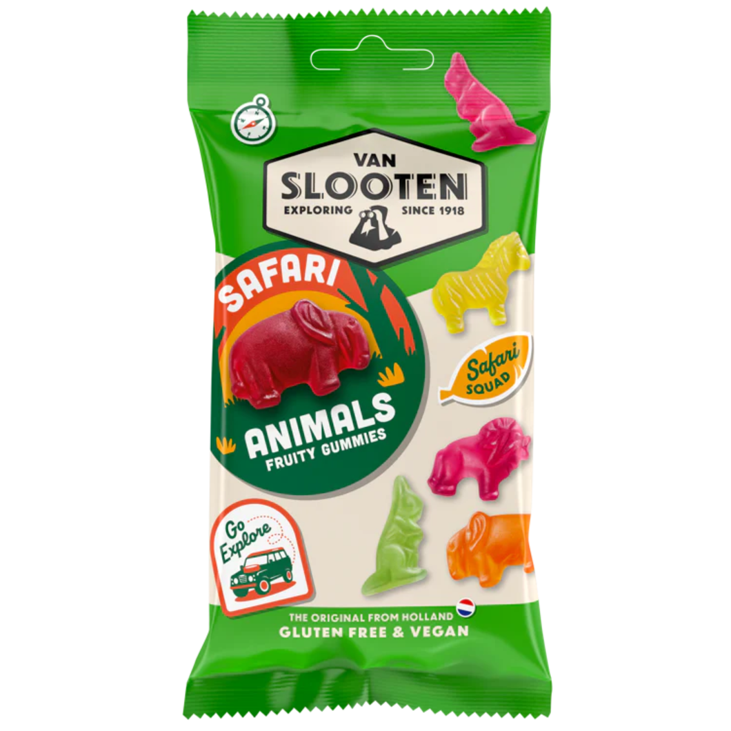 Van Slooten Safari Animals - Fruity Gummies 60g