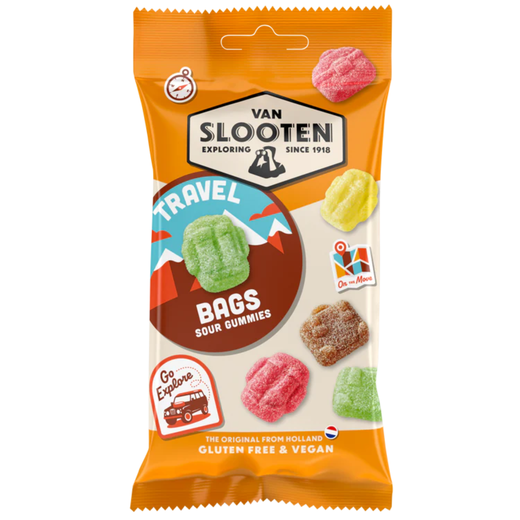 Van Slooten Travel Bag - Sour Gummies 60g