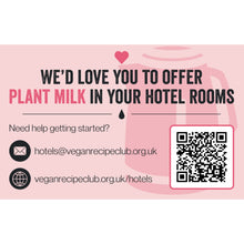 Vegan Recipe Club Plant Milk Request For Hotels Business Cards