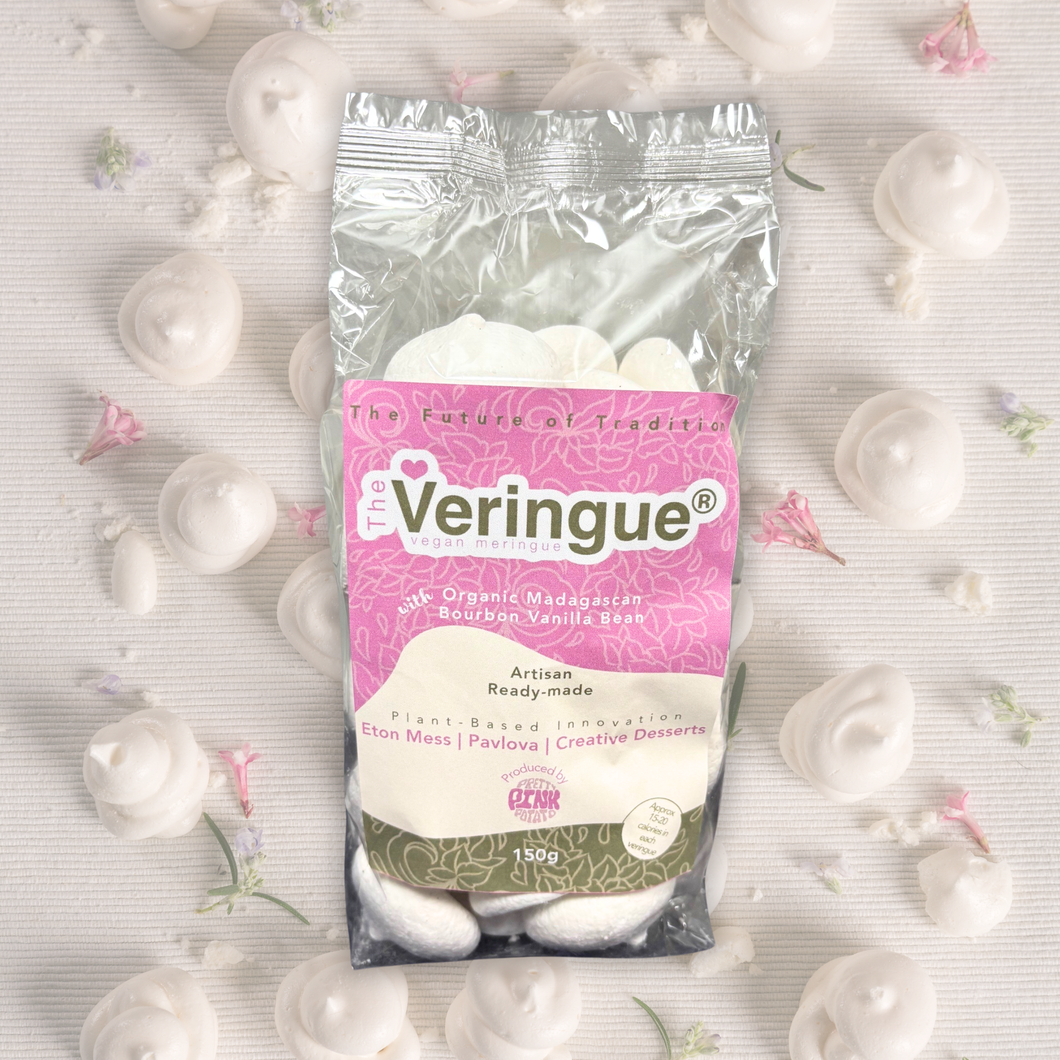 Pretty Pink Potato Veringue Vegan Meringues Bag 150g