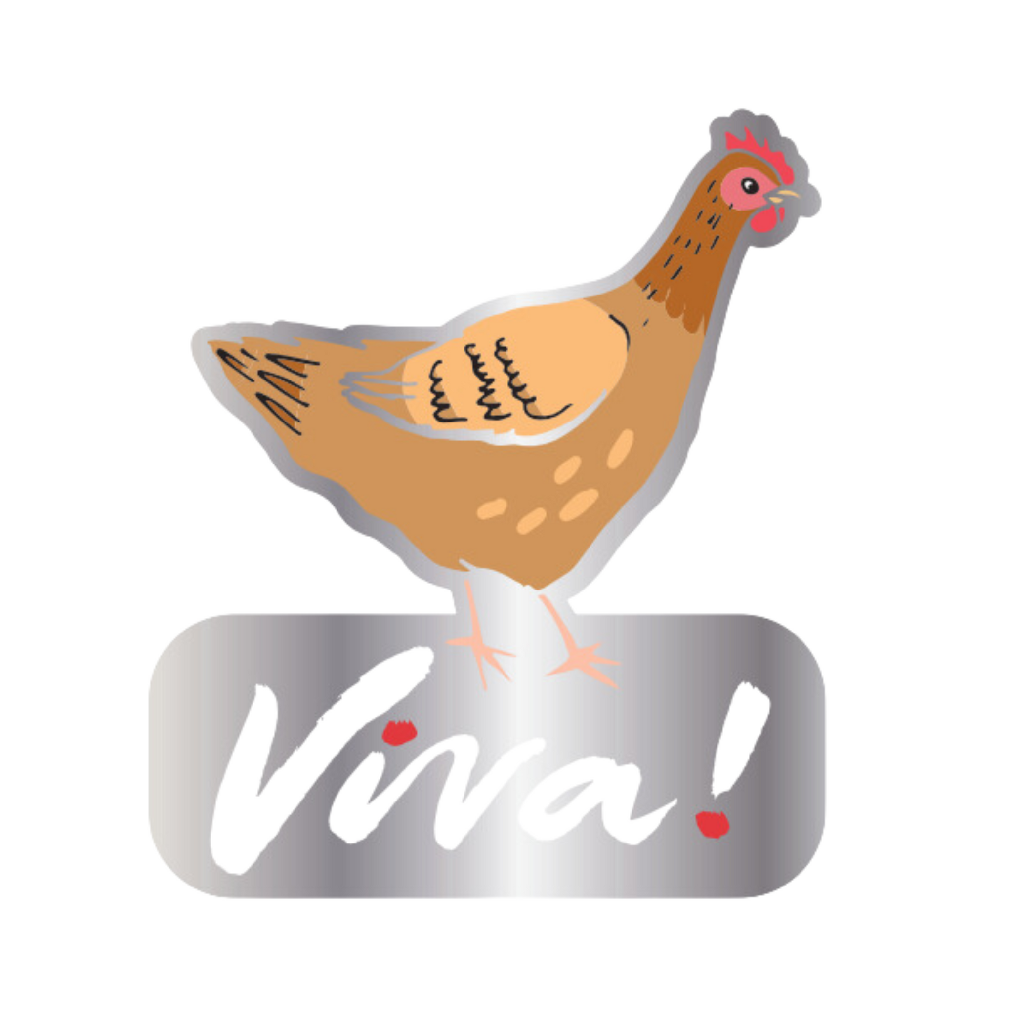 Viva! Enamel Chicken Pin Badge – Gifts for Life | Viva!