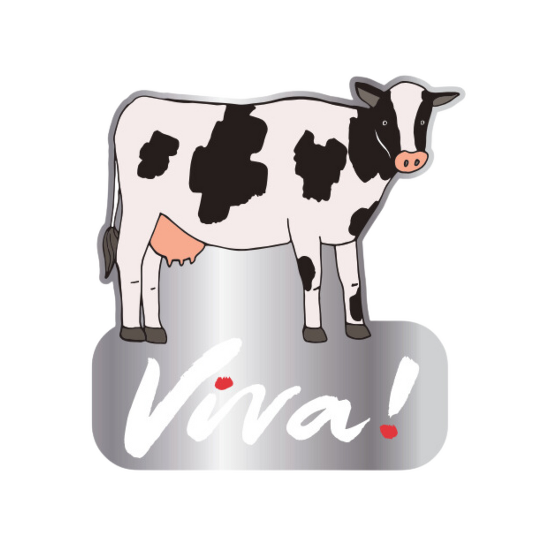Viva! Enamel Cow Pin Badge Viva! Shop