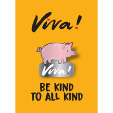 Viva! Enamel Piglet Pin Badge