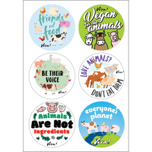 Viva! Vegan Cute Vinyl Sticker Sheet