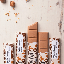 Vivani Organic White Chocolate Nougat Crisp Bar 35g