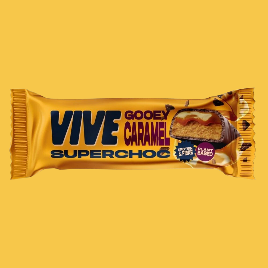 Vive Dark Chocolate Gooey Caramel SuperChoc Bar 40g