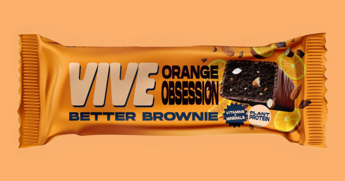 Vive Dark Chocolate Orange Obsession Better Brownie Bar 40g – Gifts for ...