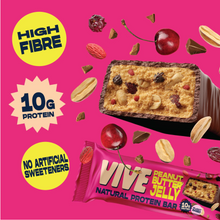 Vive Dark Chocolate Peanut Butter Jelly Protein Bar 49g Viva! Shop