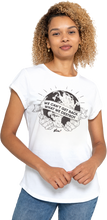 We Can't Get Back What We Destroy Women’s Rolled Sleeve Jersey Tee - White