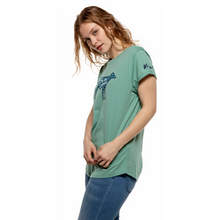 Be Kind To Animals Women's Rolled Sleeve Tee - Sage Green Viva! Shop 