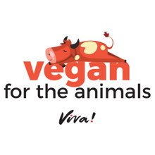Vegan For The Animals Men's Unisex Classic Jersey Tee- Cow- Light Blue Viva! Shop