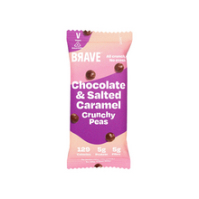 BRAVE Chocolate and Salted Caramel Roasted Peas 30g Viva! Shop
