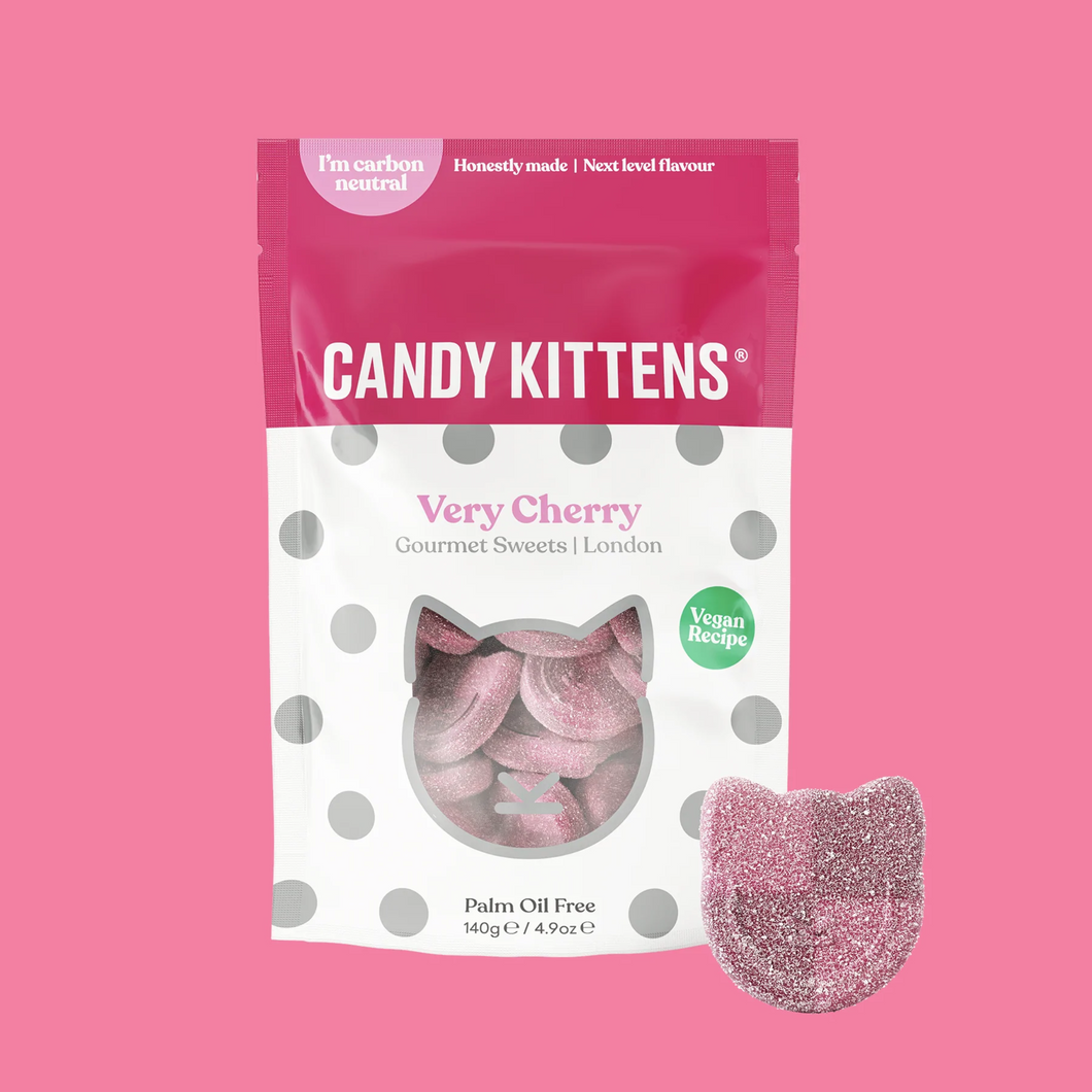 Candy Kittens Sharing Bag Very Cherry 140g Viva! Shop