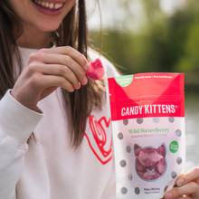 Candy Kittens Sharing Bag Wild Strawberry 140g Viva! Shop