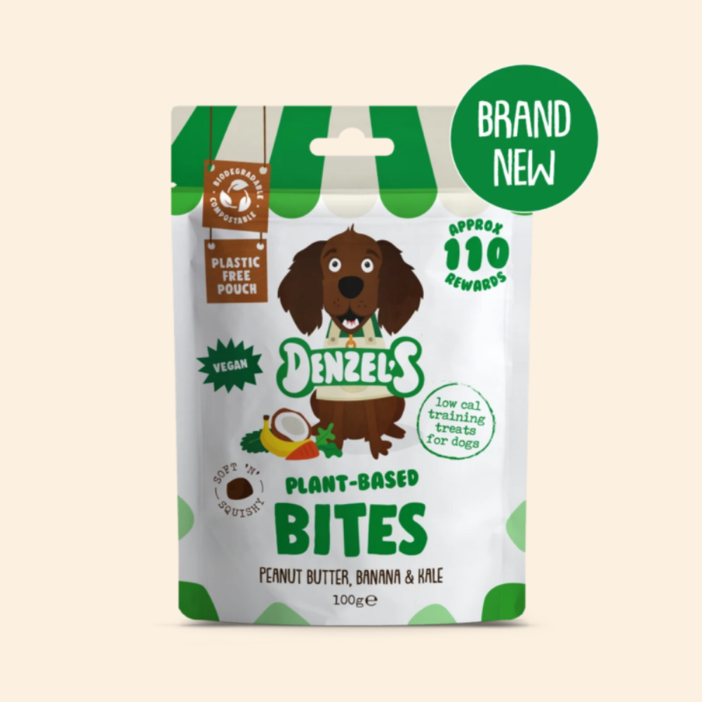 Denzel's Plant-Based Dog Bites - Soft 'n' Squishy Low Cal Vegan Training Treats 100g Viva! Shop