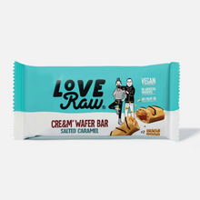LoveRaw Salted Caramel Chocolate Cre&m Filled Wafer Bars 43g Viva! Shop